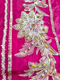 Sana Safinas B-389 – Luxury Korean Raw Silk Suit with Embroidered Hand Work