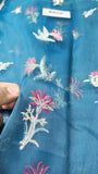 Mirha Imran Tealeh - Embroidered Teal Green Long Shirt & Silk Sharara