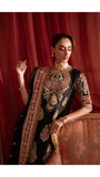Sarazara Lunara | Premium Tassel Silk Embroidered Ensemble with Trouser & Accessories