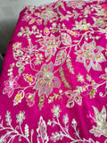 Sana Safinas B-389 – Luxury Korean Raw Silk Suit with Embroidered Hand Work