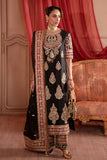 Sarazara Lunara | Premium Tassel Silk Embroidered Ensemble with Trouser & Accessories