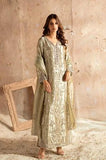 Hafsa Malik Jade | Premium Tassel Silk Embroidered Ensemble with Trouser