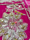 Sana Safinas B-389 – Luxury Korean Raw Silk Suit with Embroidered Hand Work