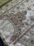 Harris Shakeel HR 06 – Luxury Formal 3 Piece Suit (Tissue Zari Embellished)