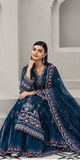 Mirha Imran Tealeh - Embroidered Teal Green Long Shirt & Silk Sharara