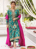 Farah Talib Aziz – Avisa Emerald  Luxury Formal 3 Piece Suit (Tussel Silk Embellished)