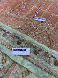 Ahmed Sultan MI-01 | Premium Zarri Tissue Bridal Lehenga with Naqshi & Dabka Embroidery