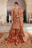 Afrozeh Rangreza Unstitched 7-Piece Embroidered Bridal Suit | Premium Net & Raw Silk