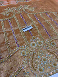 Ahmed Sultan MI-01 | Premium Zarri Tissue Bridal Lehenga with Naqshi & Dabka Embroidery