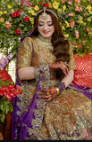 Ahmed Sultan MI-01 | Premium Zarri Tissue Bridal Lehenga with Naqshi & Dabka Embroidery