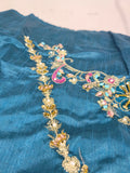 Tabya Tabeer – Luxury Tussel Silk Suit with Embroidered Hand Work