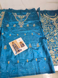Tabya Tabeer – Luxury Tussel Silk Suit with Embroidered Hand Work