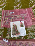 Mirha Imran Formal Maxi Lehenga with Net Dupatta | Fourteen-Panel Embroidered Collection