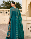 Maria B Zamrood Ara – Luxury Organza Sharara Suit with Adda Work