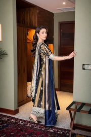 Haris Shakeel Double Zari – Luxury Formal 3 Piece Suit (Tissue Zari Embellished)