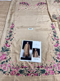Hussain Rehar Aurelia Gold Raw Silk Luxury Formal Dress