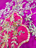 Farah Talib Aziz Bita – Magenta Luxury Kurta purple