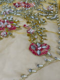 Husain Rehar Bano – Luxury Organza Silk Sharara Suit with Kora Dabka Work