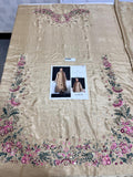 Hussain Rehar Aurelia Gold Raw Silk Luxury Formal Dress