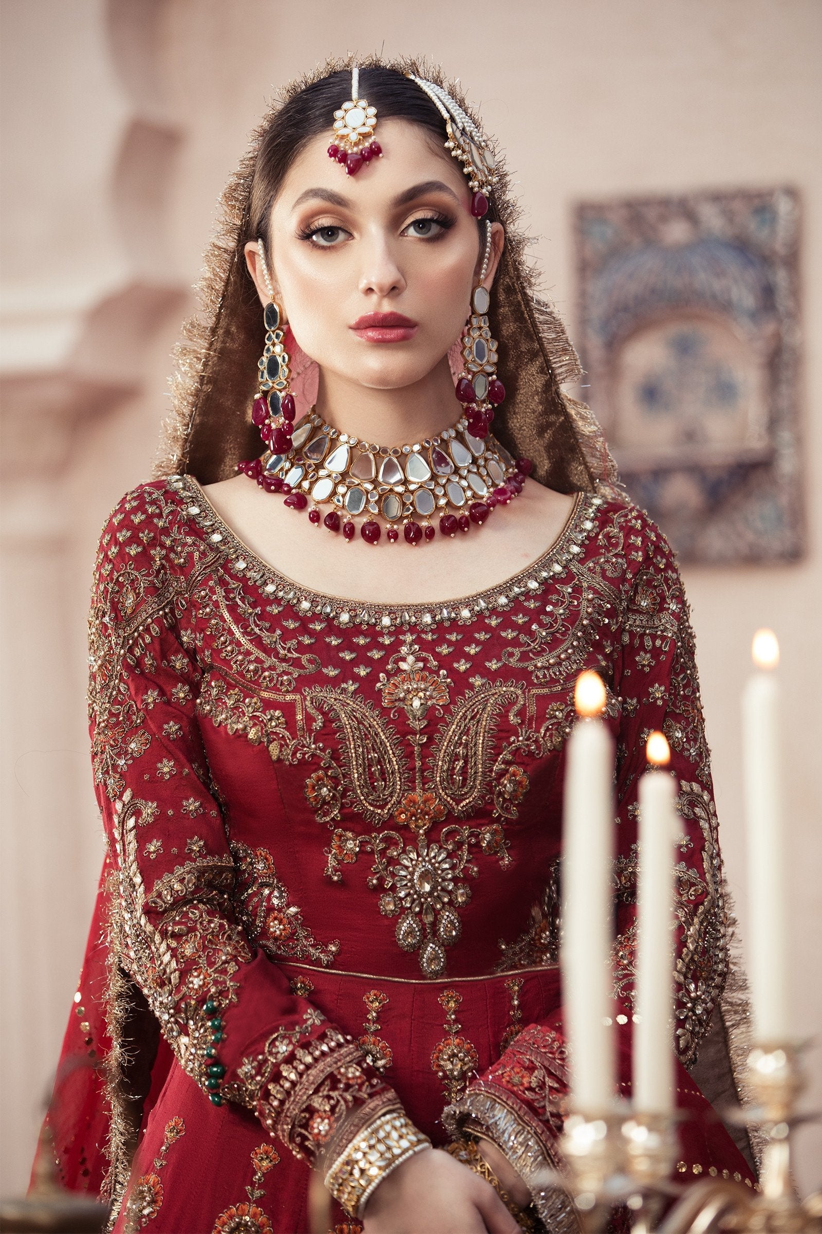 maria b red bridal dresses Maria.B